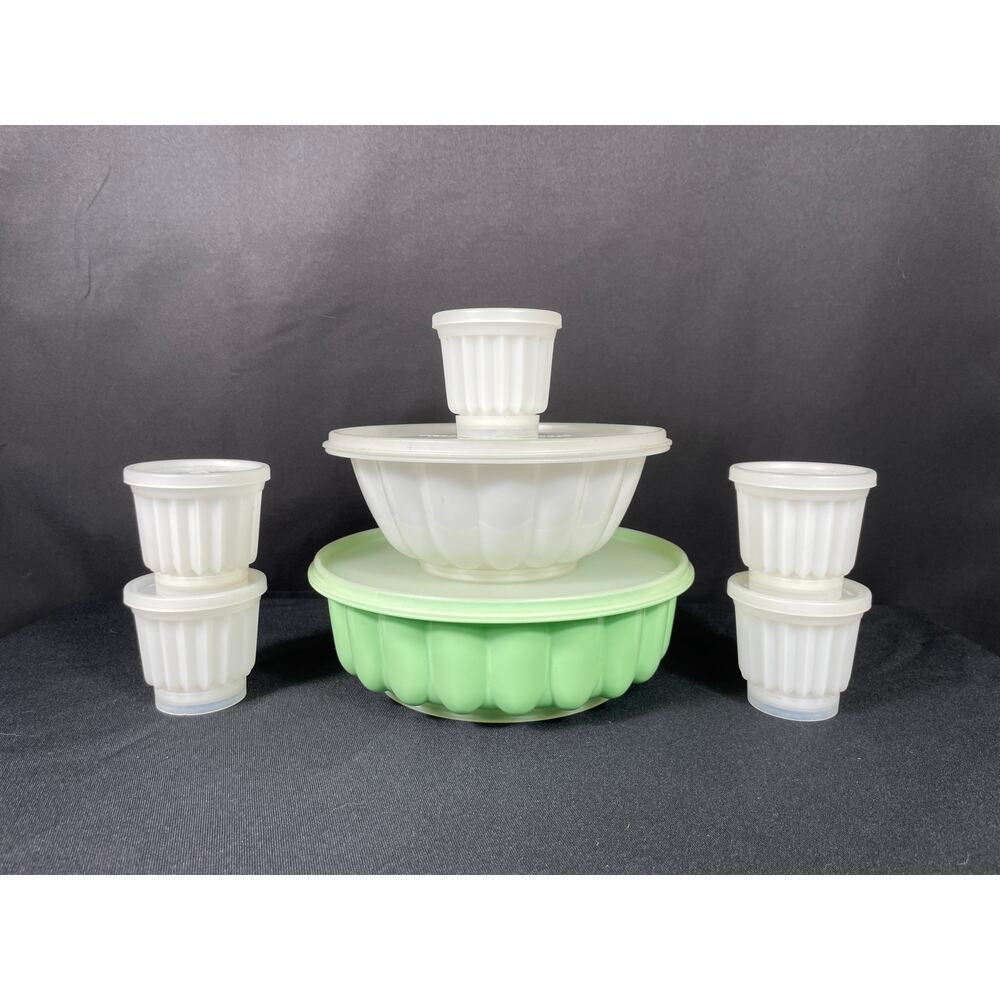 Vintage Tupperware Gelatin Mold Bundle, Holiday, Individual Molds, Jel-Ring Mold